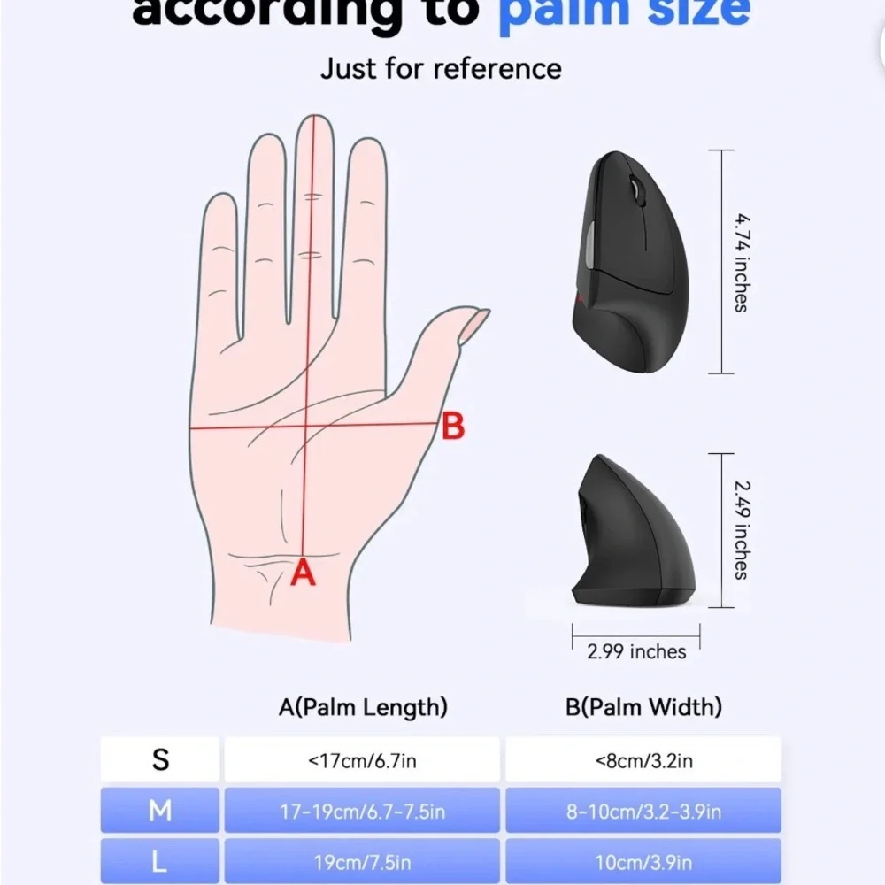 Wireless Ergonomic Vertical Mouse